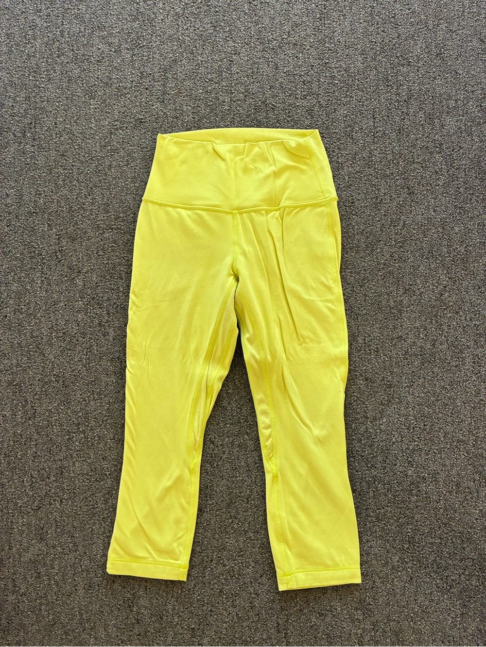 lululemon athletica Neon Yellow High-Waist Leggings